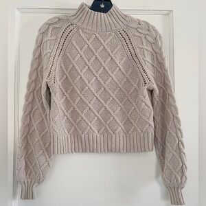 American Eagle Beige Tan Pullover Knit Sweater